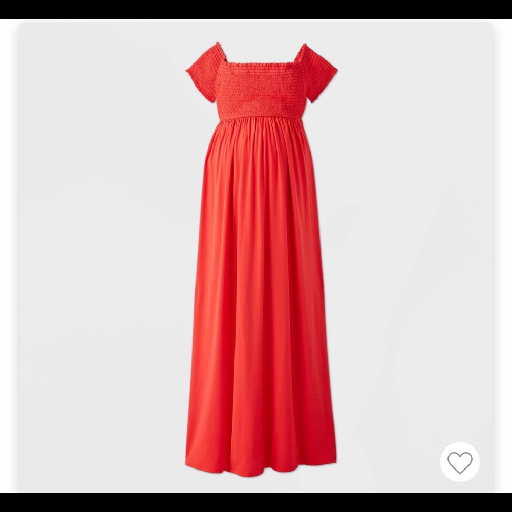Maternity dress - off the shoulders